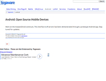 Tablet Screenshot of android.togaware.com
